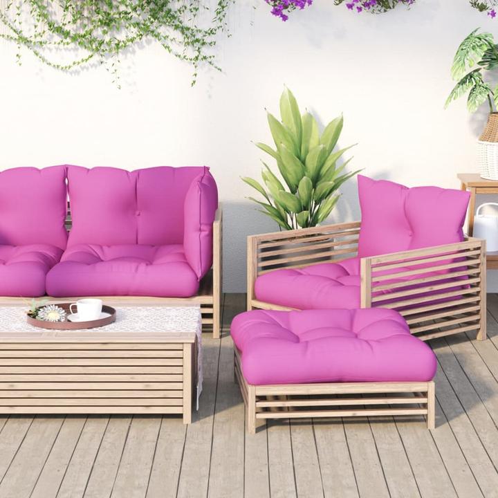 Actual product image Diverse Hardware Palettenkissen Rosa 60x61,5x10 cm Oxford-Gewebe (60 x 10 x 61.5 cm)