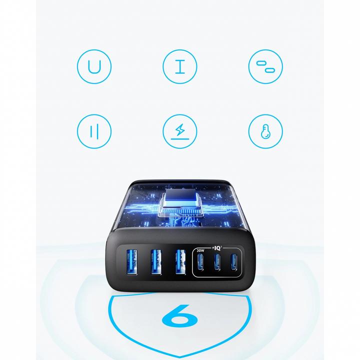 Actual product image Anker 6-in-1 Ladestation (112 W)