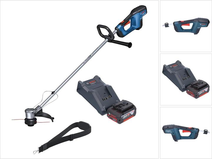 Bosch Professional Bosch GRT 18V-33 Professional Akku Rasentrimmer 18 V 330 mm Brushless + 1x Akku 4,0 Ah + Ladegerät