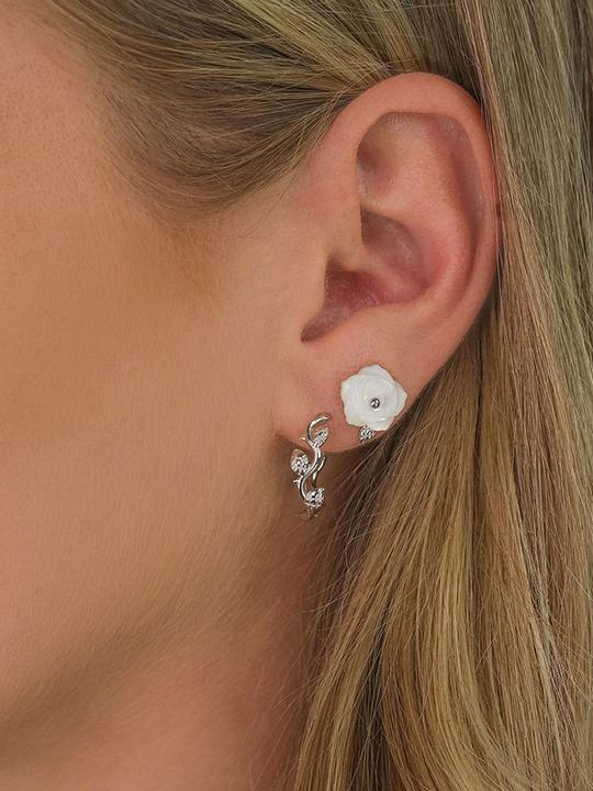Produktbild Engelsrufer Ohrstecker Rose (Farbstein, 925er Silber)
