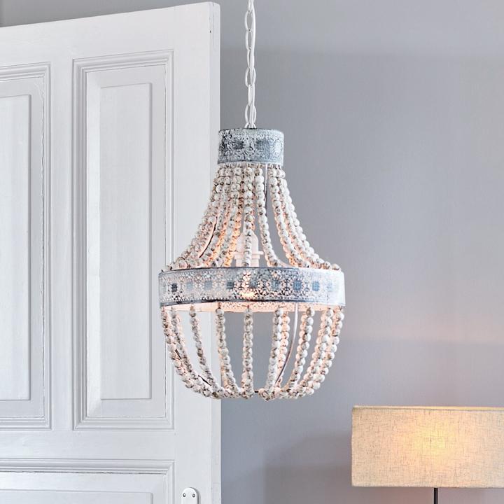 Image du produit Loberon Lustre Valcourt blanc antique (E27)