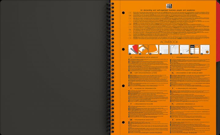 Actual product image Oxford Activebook (A4, Checked, Soft cover)
