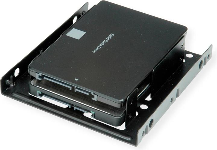 Image du produit Roline Adaptateur de montage HDD/SSD, cadre 3,5" pour 2x HDD/SSD 2,5", métal, noir