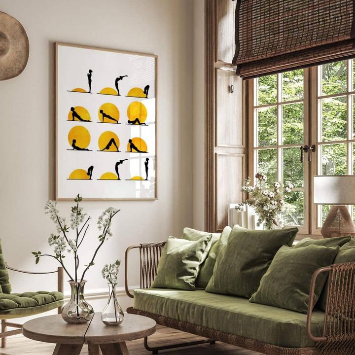 Image du produit Trenddeko Yoga La salutation au soleil (40 x 50 cm)