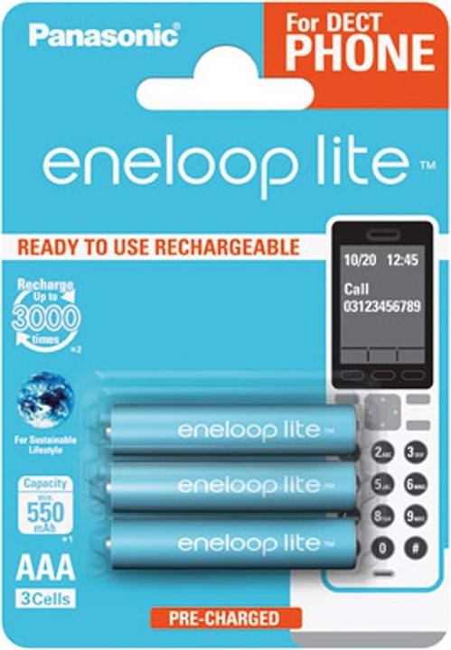 Produktbild Panasonic Akku Eneloop lite MicroBK-4LCCE/3DE für DECT Telefon inkl. AccuSafe