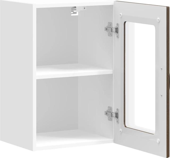 Actual product image VidaXL Kitchen wall unit with glass door Kalmar brown oak-look (40 x 31 x 60 cm)