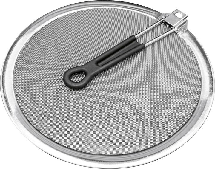 Produktbild GSD Spritzschutz mit einklappbarem Griff 33 cm / Edelstahl (33 cm, Metall)