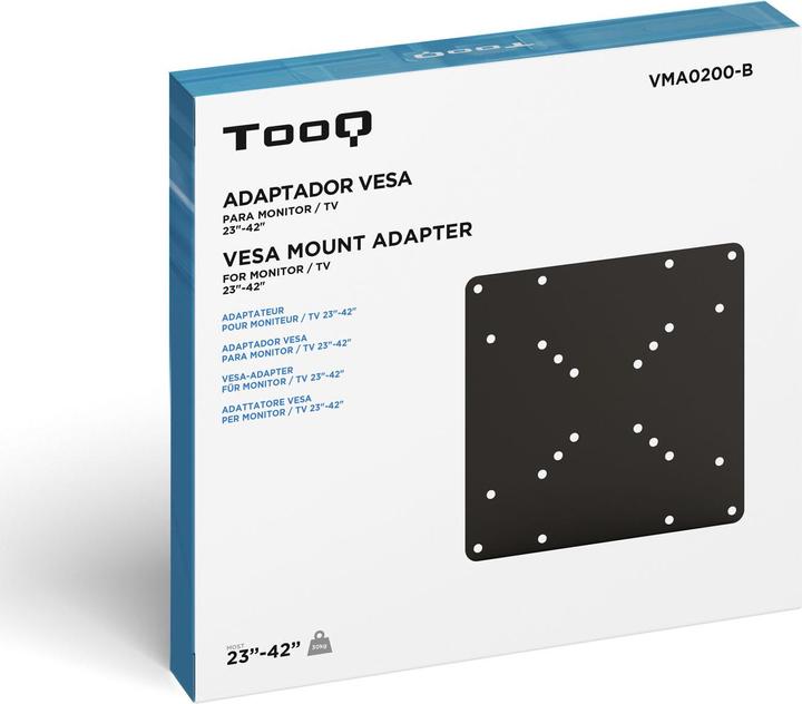Image du produit Tooq Technology ADAPTADOR VESA VMA0200-B 200X200,200X100,100X200 NEGRO