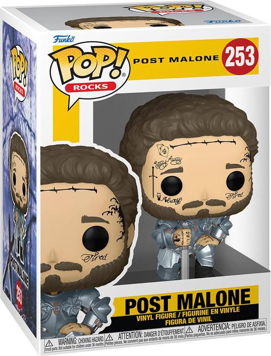 Actual product image Funko Pop! Rocks : Knight Post Malone (258)
