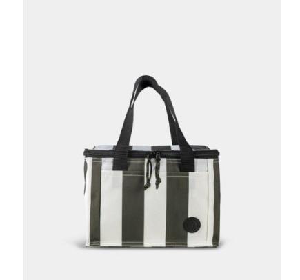 Produktbild Sagaform Kühltasche klein gestreift, grün/weiss, rPET, H17cm, L24cm (1.22 l)