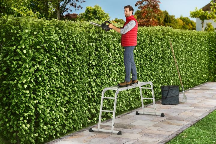 Actual product image Hailo M60, aluminium universal ladder, 4x3 rungs (Multi-purpose ladder, 332 cm)