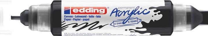 Image du produit Edding Marqueur acrylique 5400 Double Liner (Noir intense, 10 mm, 1 x)