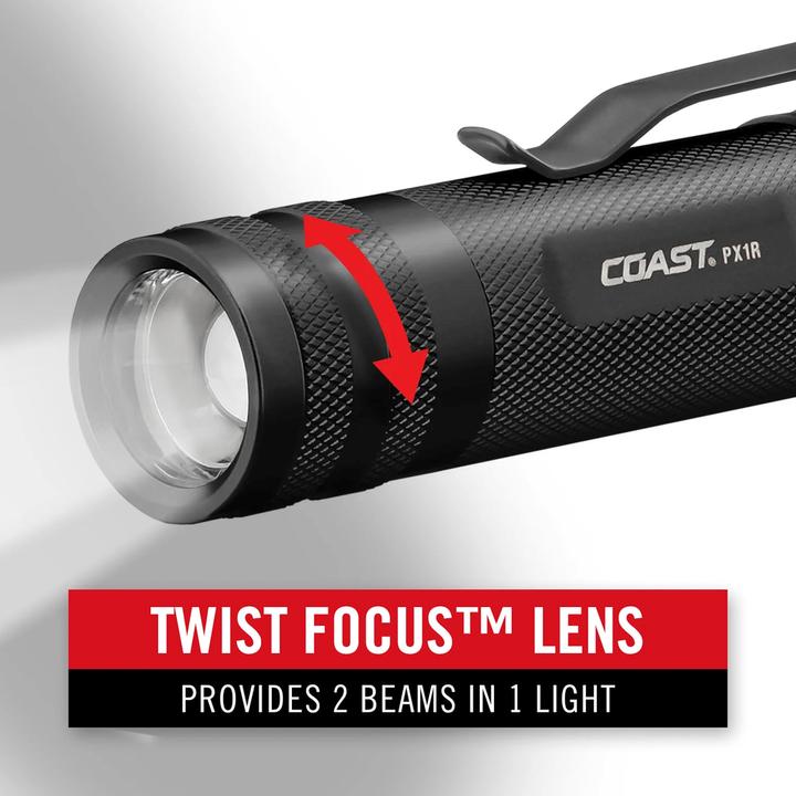 Actual product image Coast PX1R rechargeable hand lamp 460 lumens (10 cm, 460 lm)