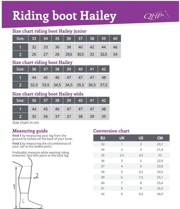 Produktbild Qhp Reitstiefel Hailey Adult Breit (39)