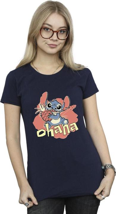 Immagine prodotto Disney Lilo And Stitch Ohana Pineapple Maglietta Donna (L)