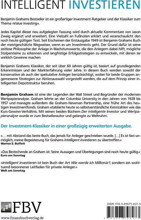 Actual product image Intelligent Investieren (German, Benjamin Graham, 2013)