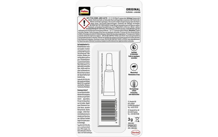 Actual product image Pattex Superglue Liquid (3 g)