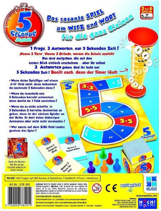Actual product image 5 seconds JUNIOR (German)