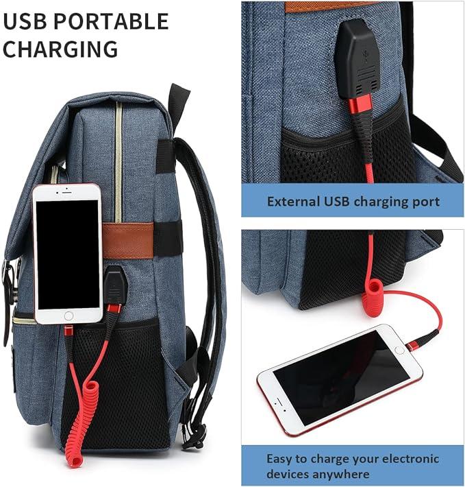 Produktbild Only-Bags.Store Student Rucksack, Reise-Rucksack, Outdoor Casual Bag für Männer und Frauen, Computer-Tasche