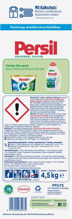 Produktbild Persil WL Universal (75 Waschgänge, Waschpulver)