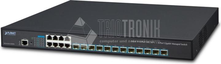 Actual product image Planet XGS-6350-12X8TR Network Switch Managed L3 Gigabit Ethernet (10/100/1000) 1U (20 Ports)