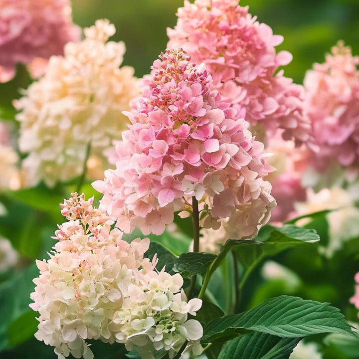 Image du produit Plant in a Box Hydrangea Paniculata 'Pink Lady' - Set de 3 hortensias (25 cm)