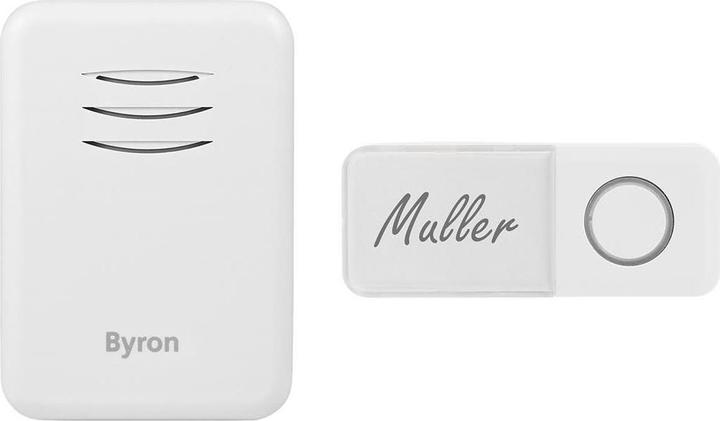 Actual product image Byron Wireless Doorbell Battery Powered - White