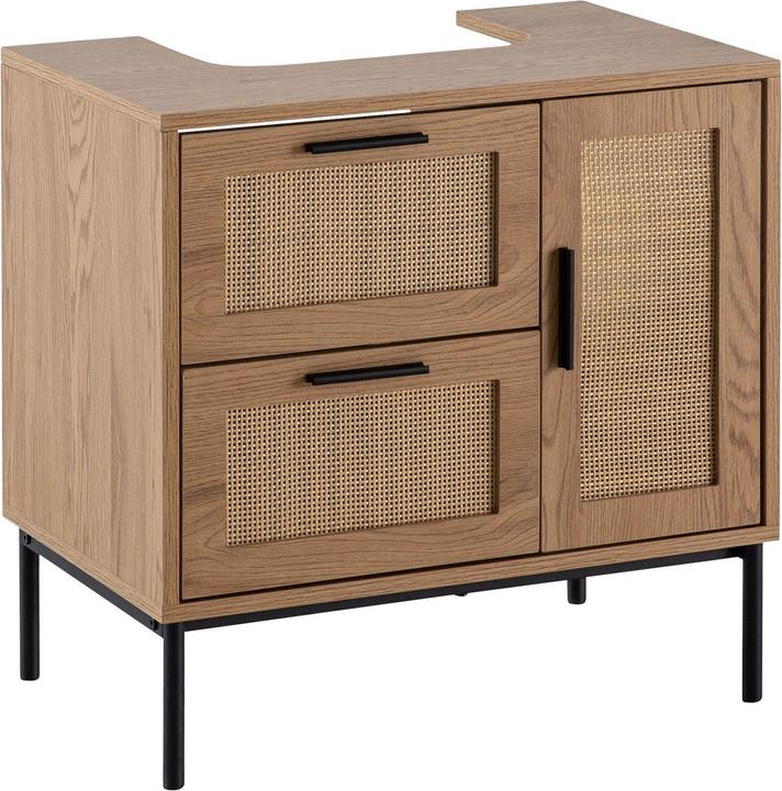 FineBuy Waschbeckenunterschrank (60 x 60 x 40 cm)
