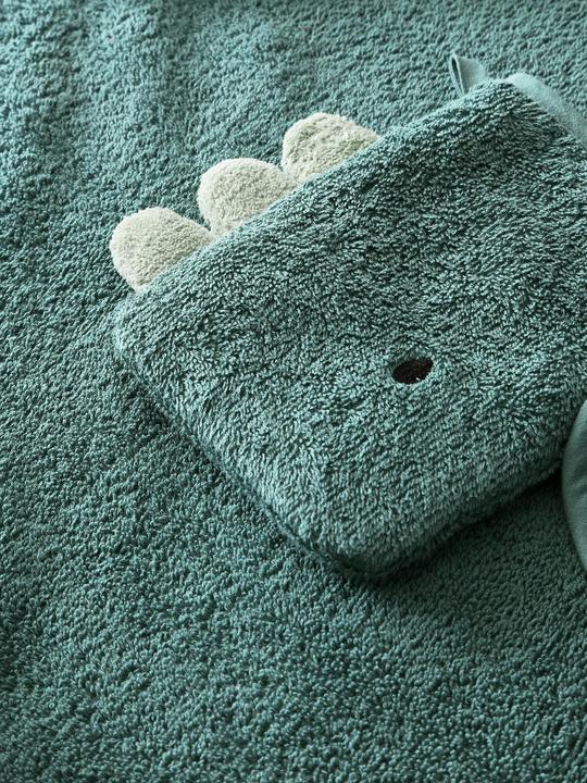 Image du produit Vertbaudet Serviette de bain à capuche & gant de toilette pour bébé DRAGON