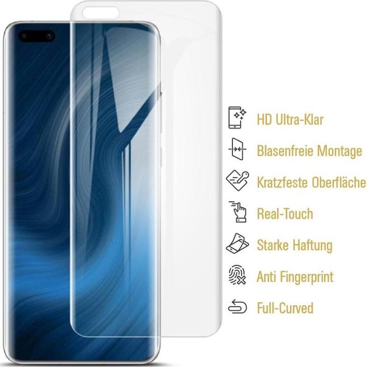 Actual product image Protectorking 4x Panzerfolie Anti-Shock HD Klar (4 Piece, Huawei P40 Pro+)