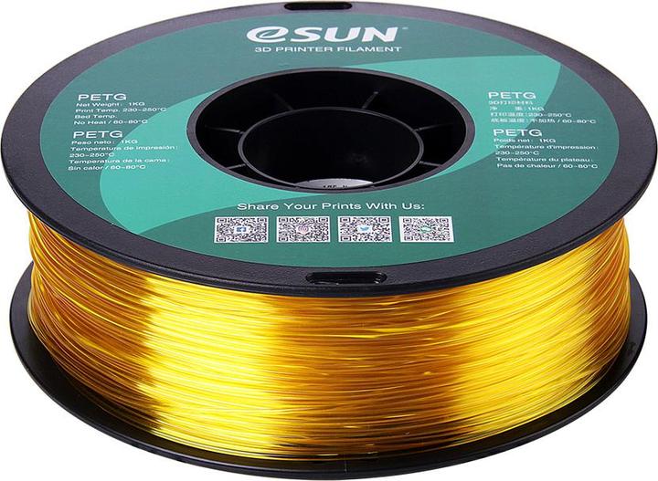 Image du produit eSUN PETG 1,75mm Yellow 1kg Filament 3D (PETG, 1.75 mm, 1000 g, Jaune)
