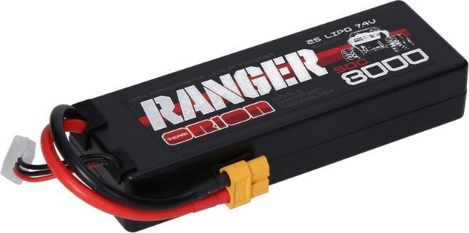 Team Orion 2S 50C Ranger LiPo Battery (7.4V/8000mAh) XT60 Plug (7.40 V, 8000 mAh)