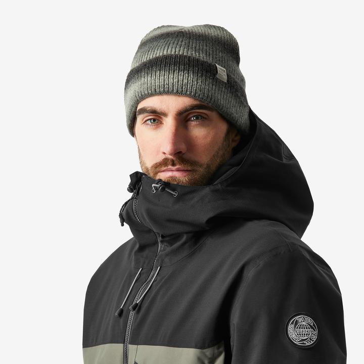 Actual product image Dreamscape Snowboard jacket men's ski jacket - SNB 500 Ziprotect khaki/black (XL)