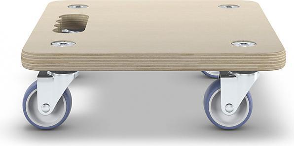 Actual product image kaiserkraft Transport roller made of multiplex plate (200 kg)