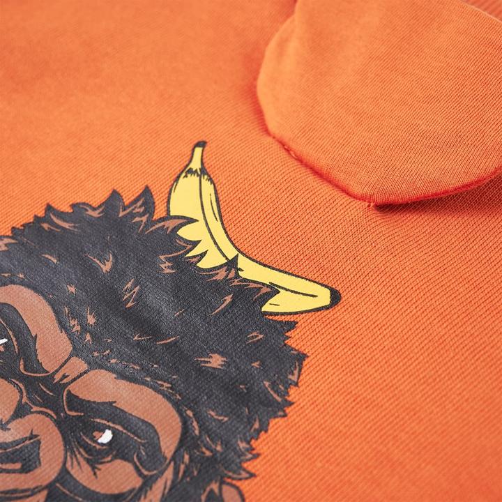 Actual product image VidaXL Children's sweatshirt dark orange 140,Material: 92 % cotton (140)