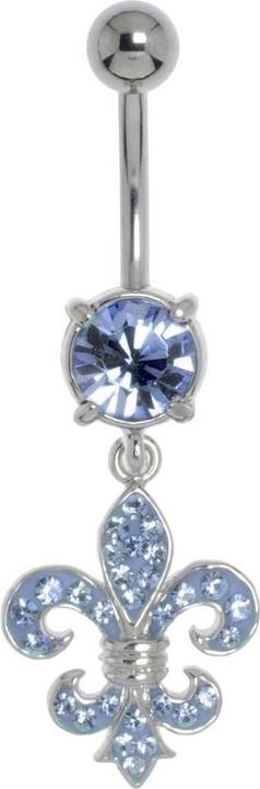 Produktbild Bijouteria Bauchpiercing (Chirurgenstahl 316L, Kristall, Messing rhodiniert)
