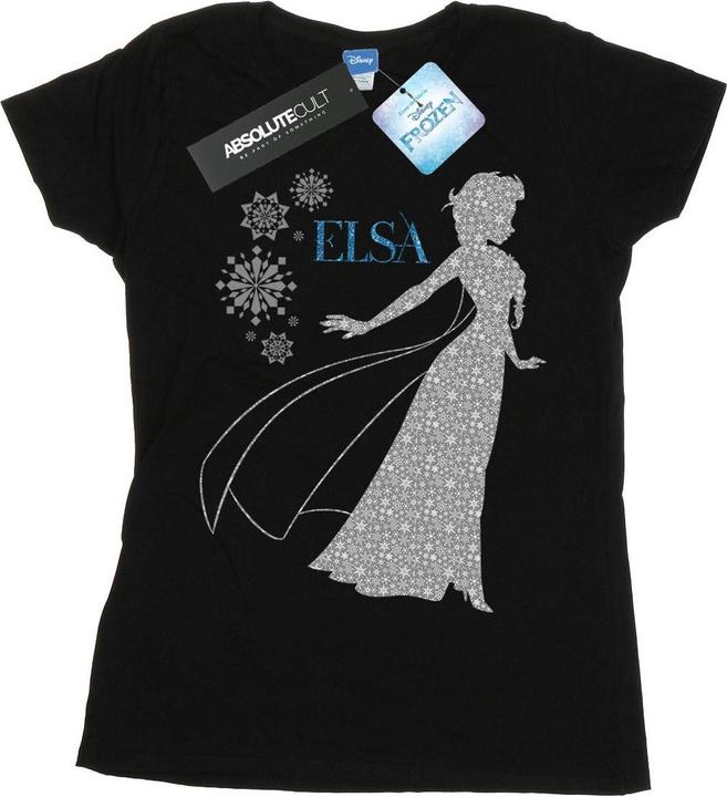 Immagine prodotto Disney Frozen Elsa Christmas Silhouette Maglietta Donna (M)
