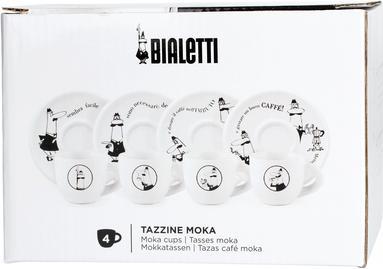 Actual product image Bialetti Y0TZ033 Set of 4 demitasse cups Carosello (50 ml, 4 x)