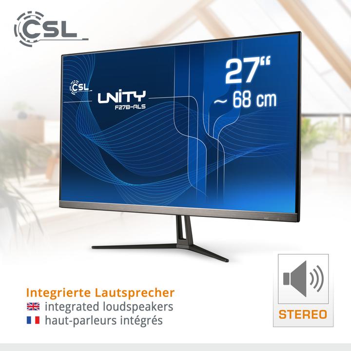 Actual product image CSL All-in-One-PC Unity F27B-ALS 256 GB 16 GB RAM Win 11 Home (16 GB, 256 GB, Intel UHD Graphics)