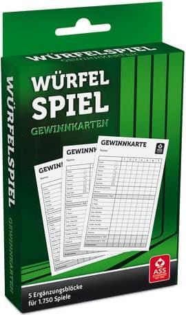 Actual product image ASS Altenburg Altenburg ASS 22517119 Dice Game Winning Card Blocks (German)