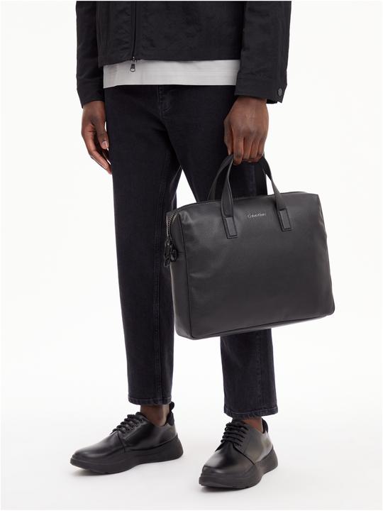 Actual product image Calvin Klein Briefcase CK Must Laptop Bag SP23 (49% POLYURETHANE, 51% RECYCLED POLYESTER)