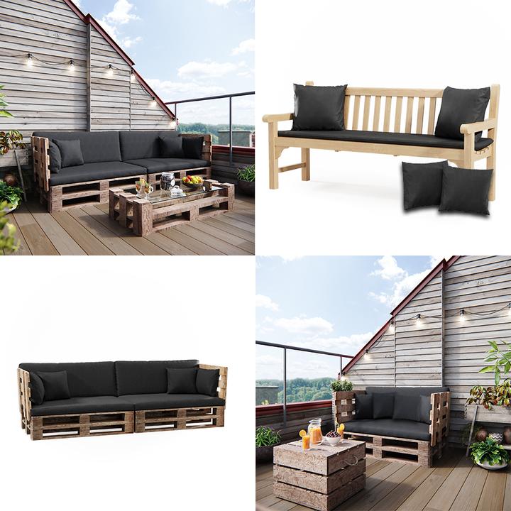 Actual product image Vicco Palettenkissen Set (45 x 45 x 14 cm)
