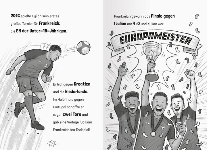 Actual product image Ravensburger Fussball-Stars - Alles über Mbappé (German, Dan Green, Ulrich Thiele, Simon Mugford, 2024)