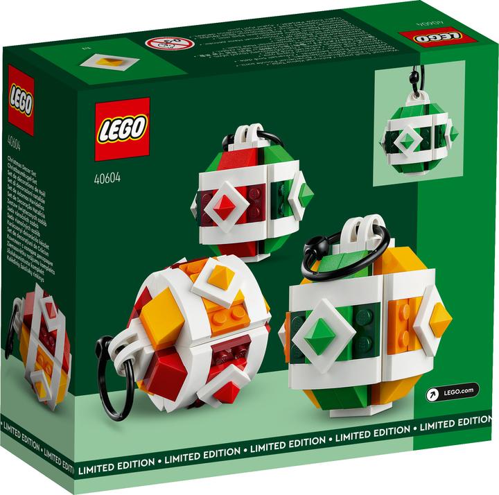 Actual product image LEGO Christmas bauble set (40604, LEGO Rare Sets)