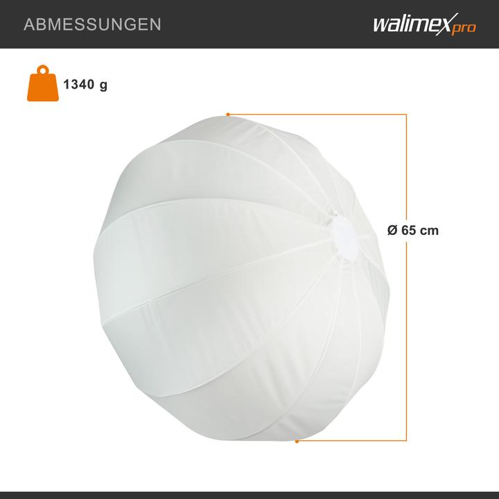 Immagine prodotto Walimex pro Softbox Essential per palloncini 65 Hensel EH (Soft box, 65 cm)