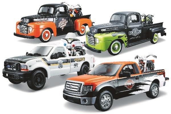 Actual product image Toymax Harley-Davidson pick-up w/motor cycle 1:24 ass.
