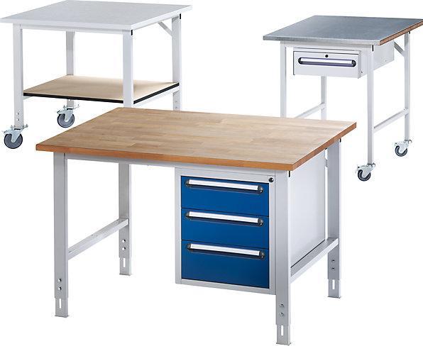 Image du produit RAU Table de travail, réglable en hauteur (100 cm, 100 cm)
