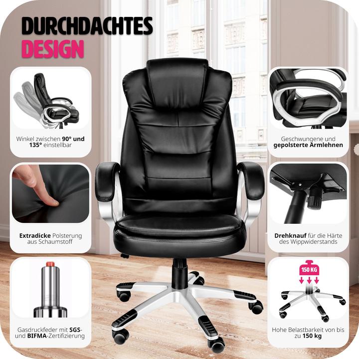 Actual product image tectake Executive chair