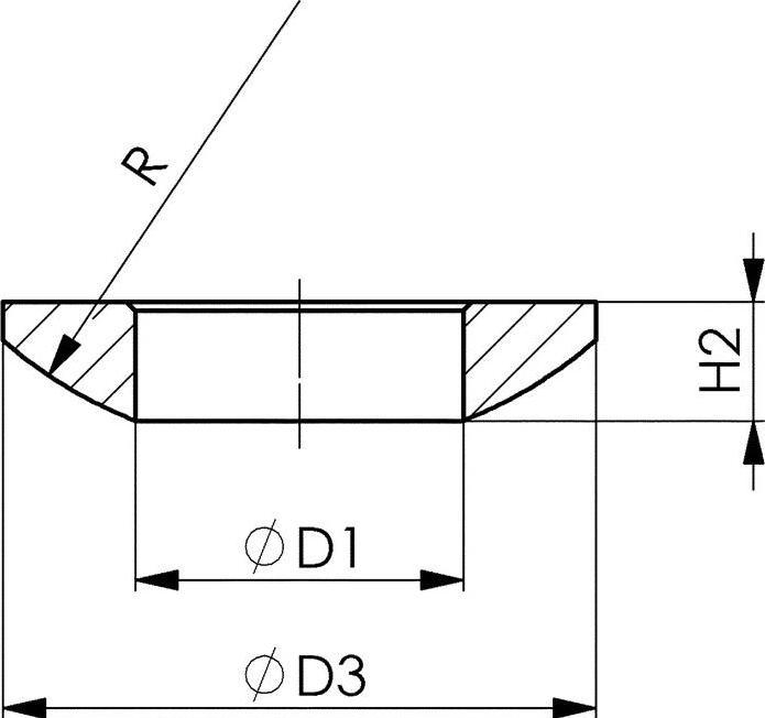 Actual product image Amf Spherical disc (M24)
