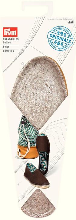 Prym Espadrilles Sohlen, Grösse 39